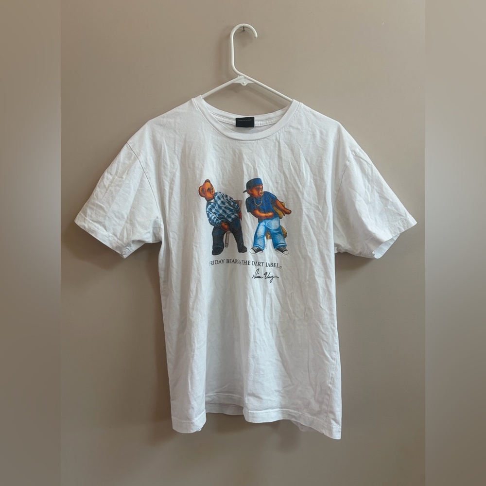 Friday Bears The Dirt Label Y2K Style Streetwear Short Sleeve T-Shirt Tee Shirt